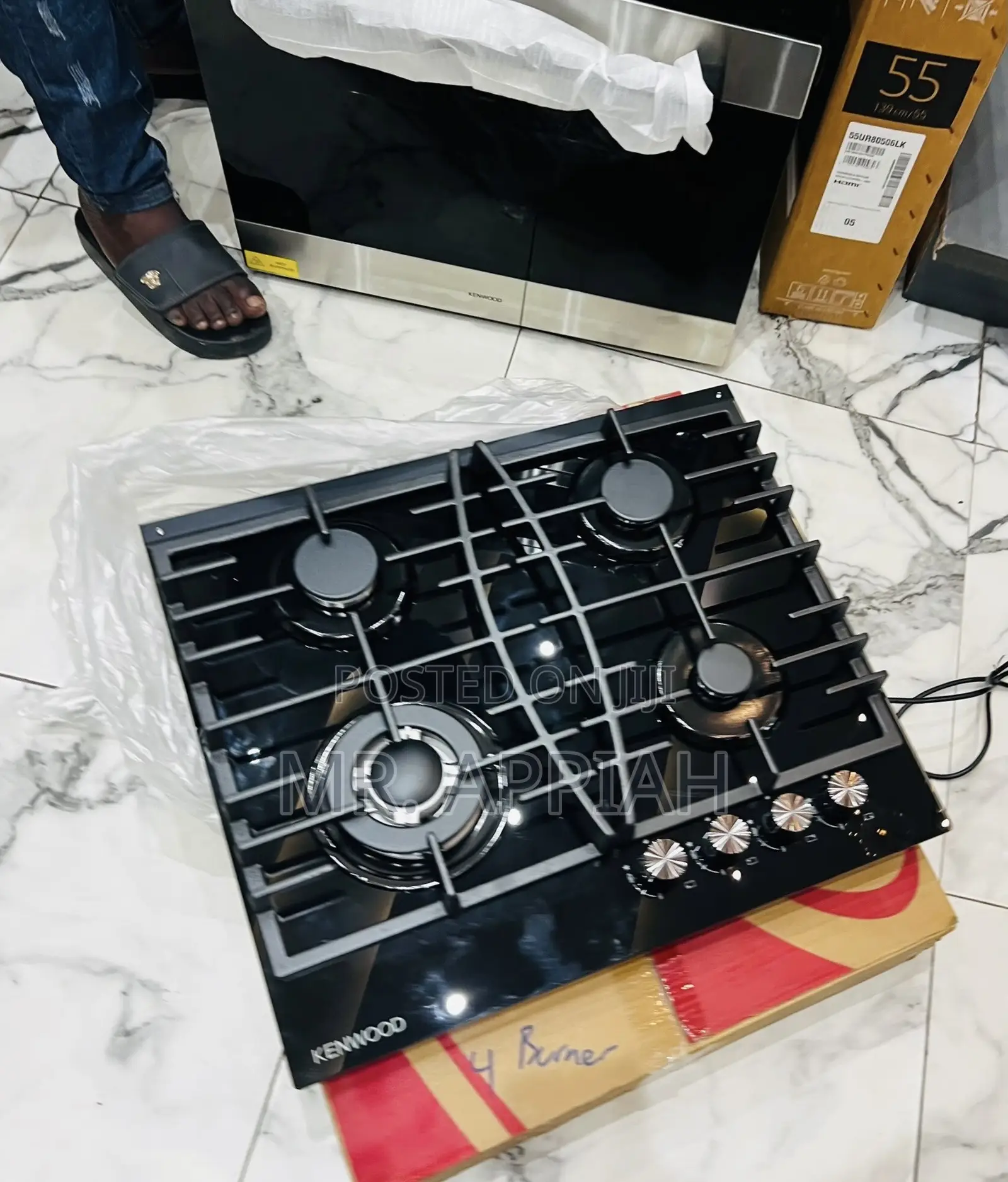 Purchase Affordable Kenwood 60cm 4 Gas Built in Hob(Black) 