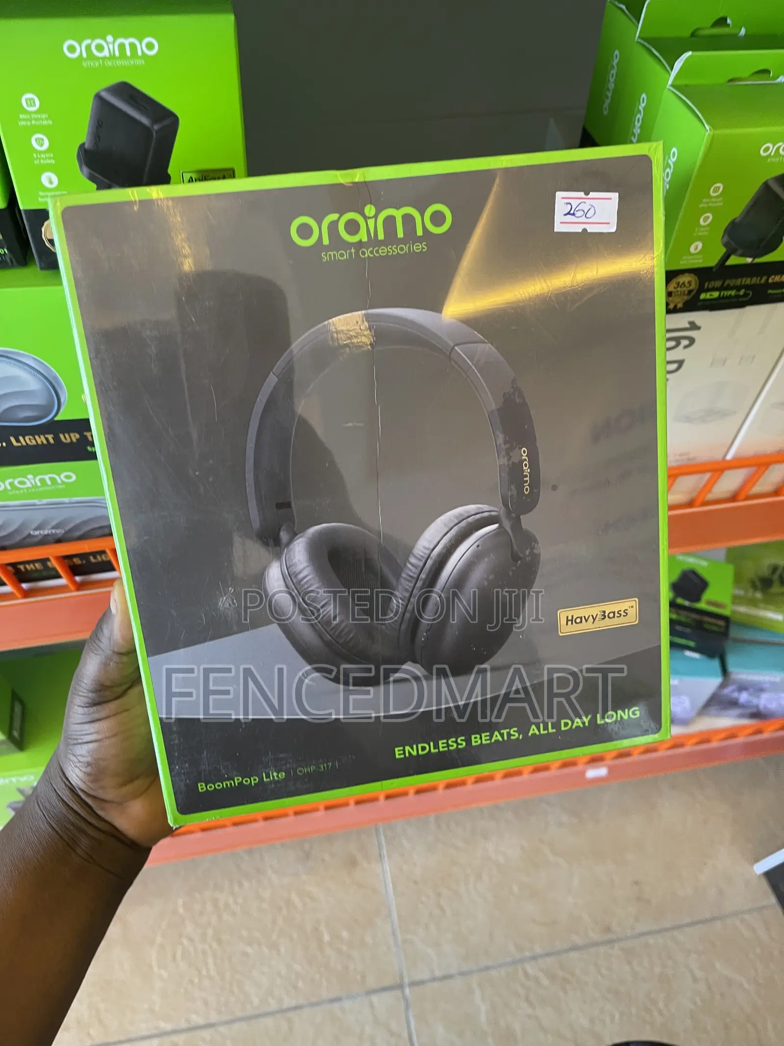 Oraimo BoomPop Lite OHP-317 Wireless Headphones – 65H Playtime