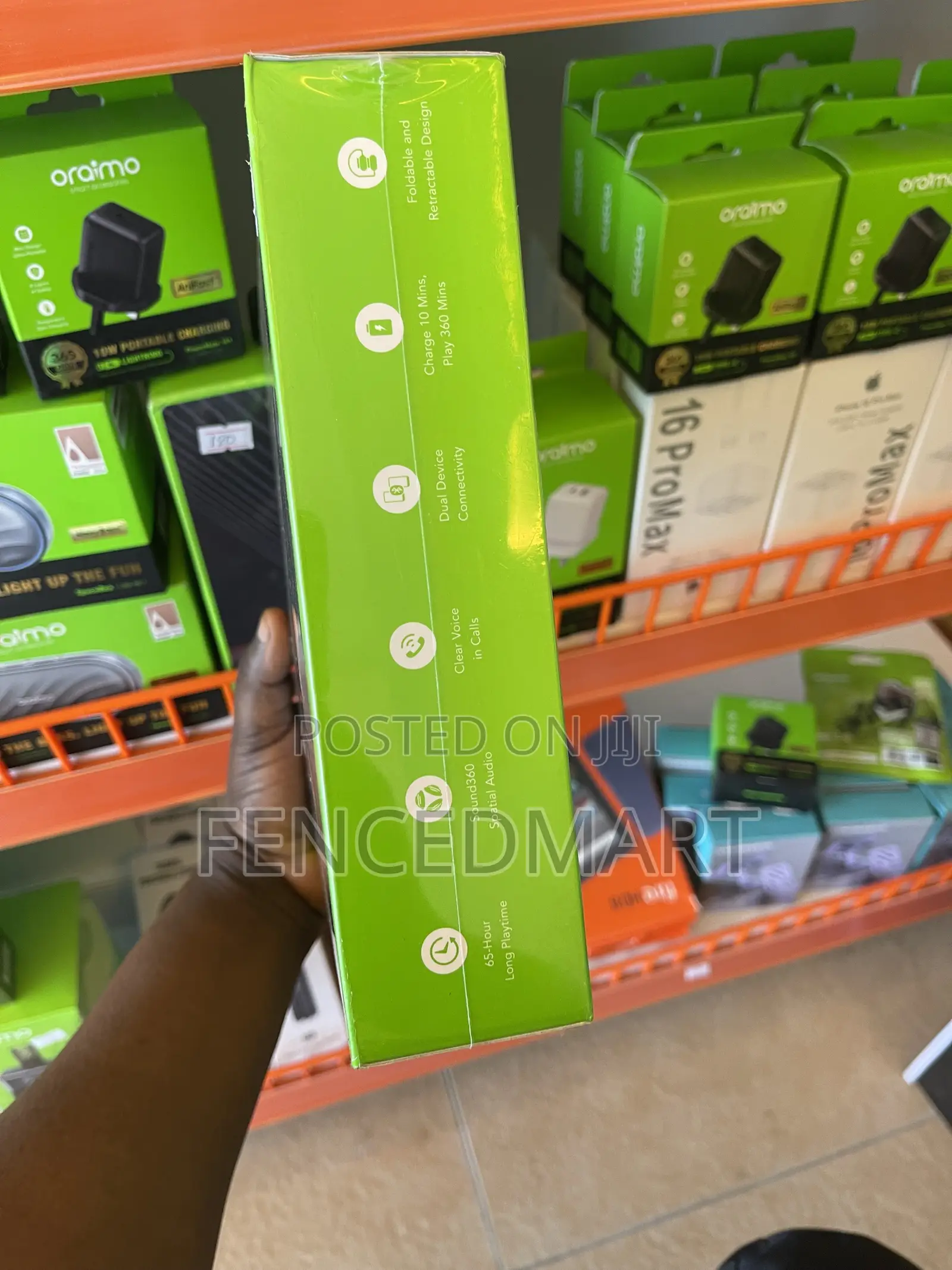 Oraimo BoomPop Lite OHP-317 Wireless Headphones – 65H Playtime