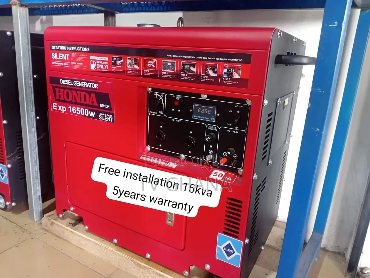 Honda 15kVA Heavy Duty Generator – Reliable Backup Power 15kva Genset