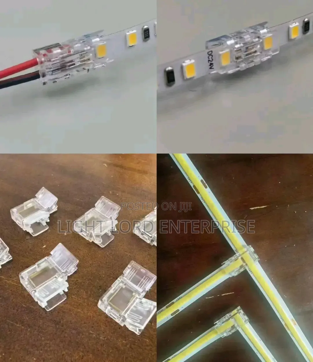 100pieces All Shape Cading COB /SMD 8mm Strip Connectors