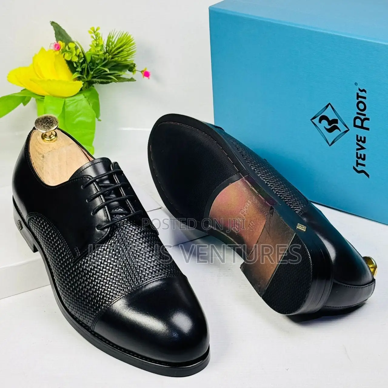 Steve Riots Executive Black Shoe