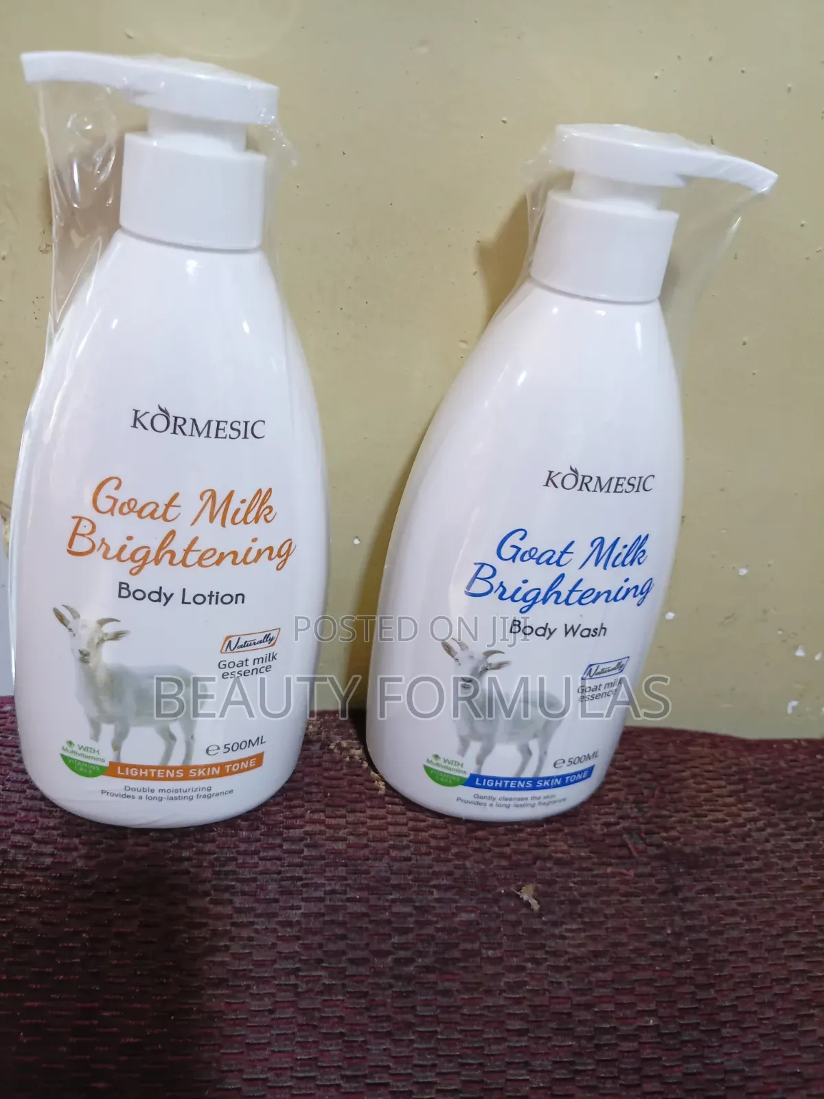 Kormesic Goat Milk Brightening Body Lotion and Shower Gel