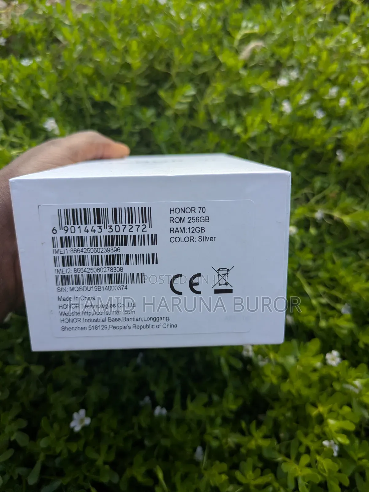 New Honor 70 256 GB Silver