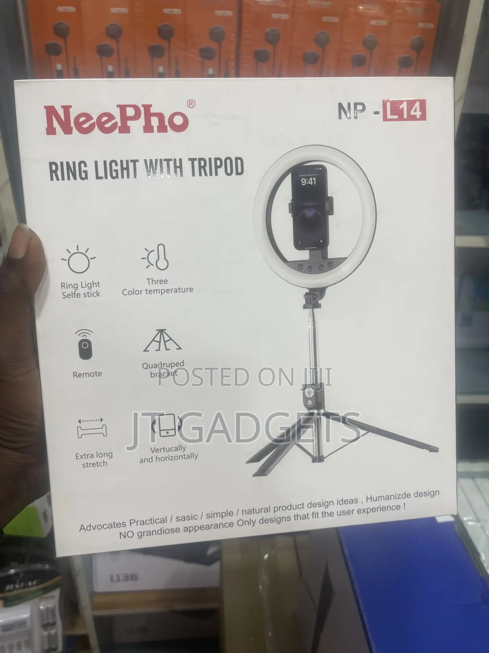 NeePho NP-L14 Ring Light With Tripod