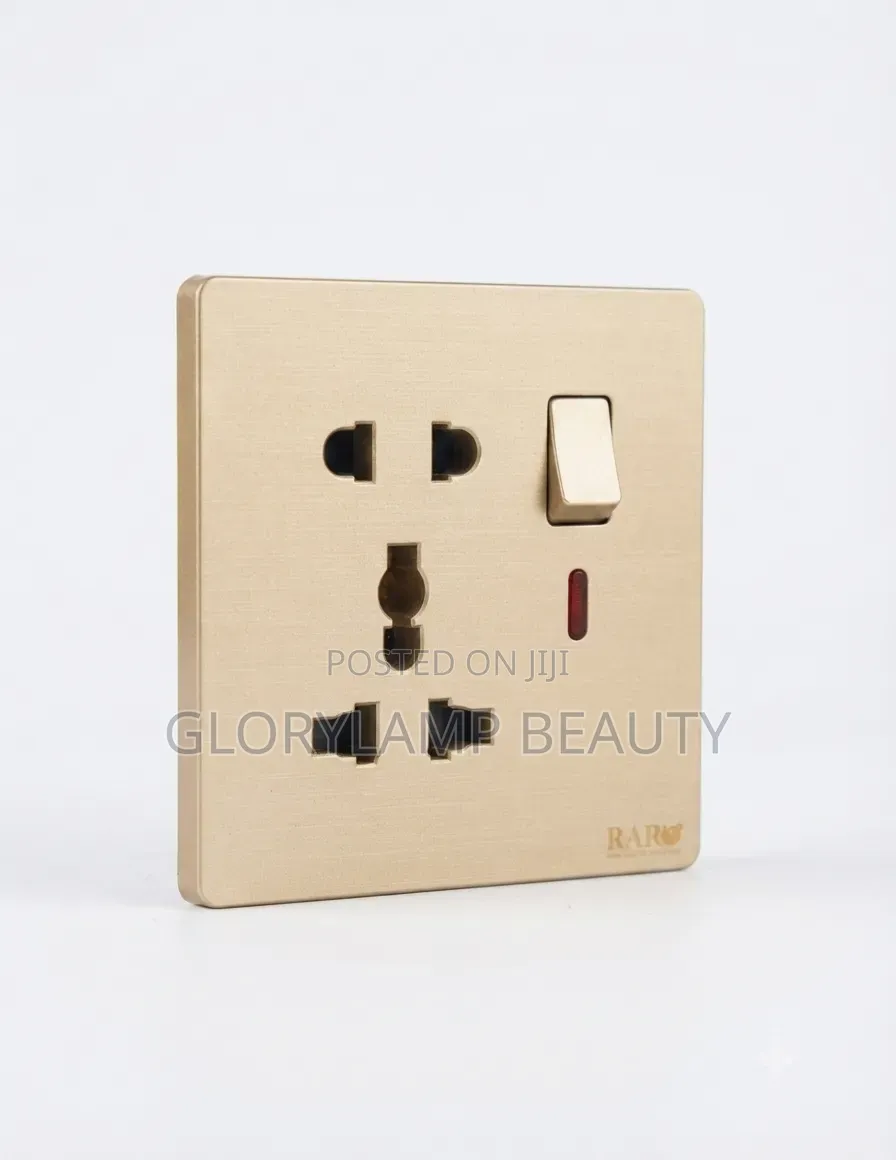 Universal Wall Socket With Switch, USB-A USB-C Charging Ports
