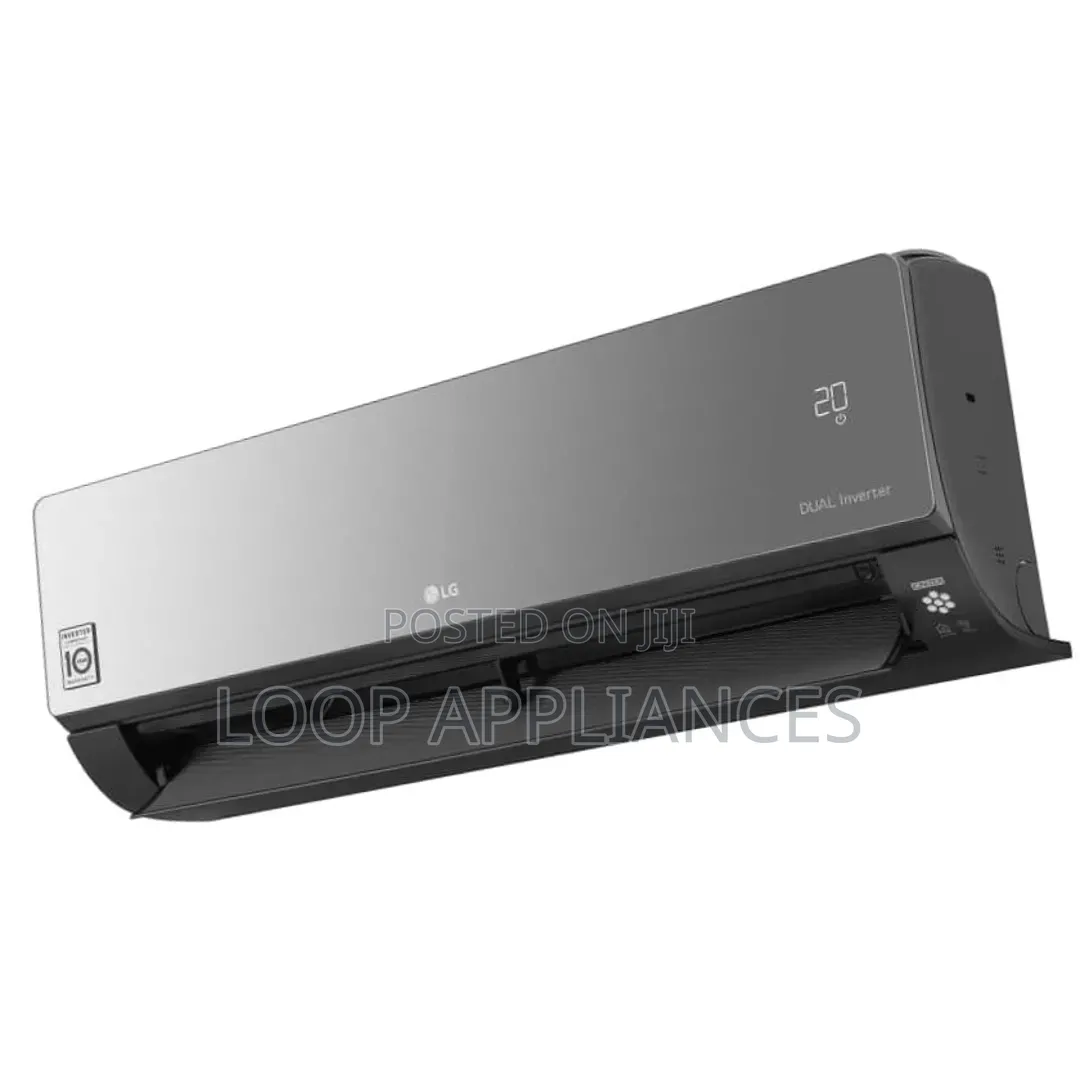New 2.0HP LG Artcool Inverter S4-Q18klrte Air Conditioner - Black