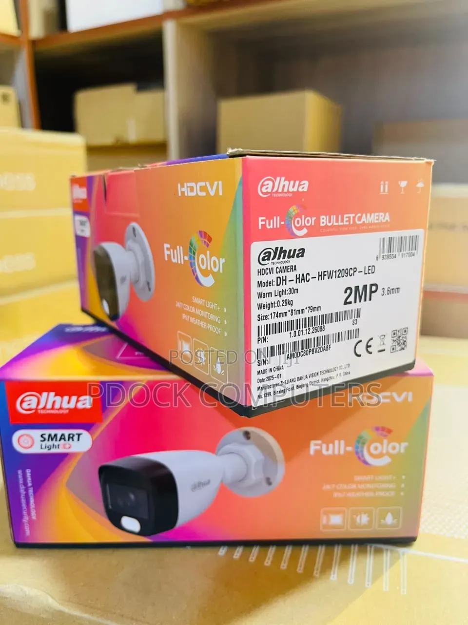 Dahua Wired 2MP Full Colour HD Bullet Camera DH-HAC-HFW1209CP-LED