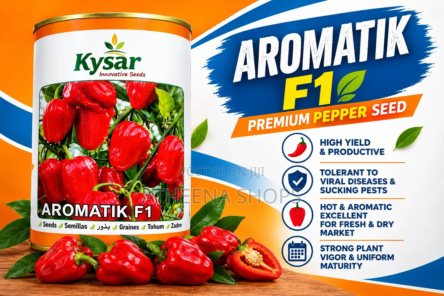 F1 Red Habanero Pepper Seeds