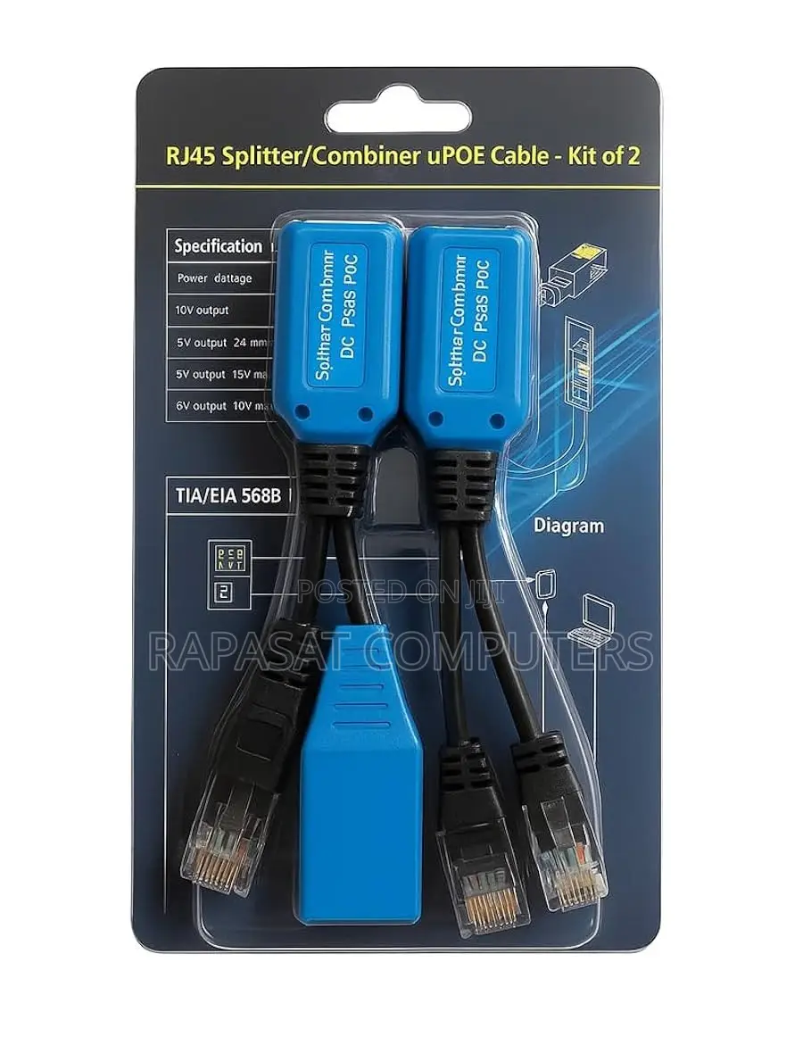 PoE Combiner and Splitter Adapter Kit