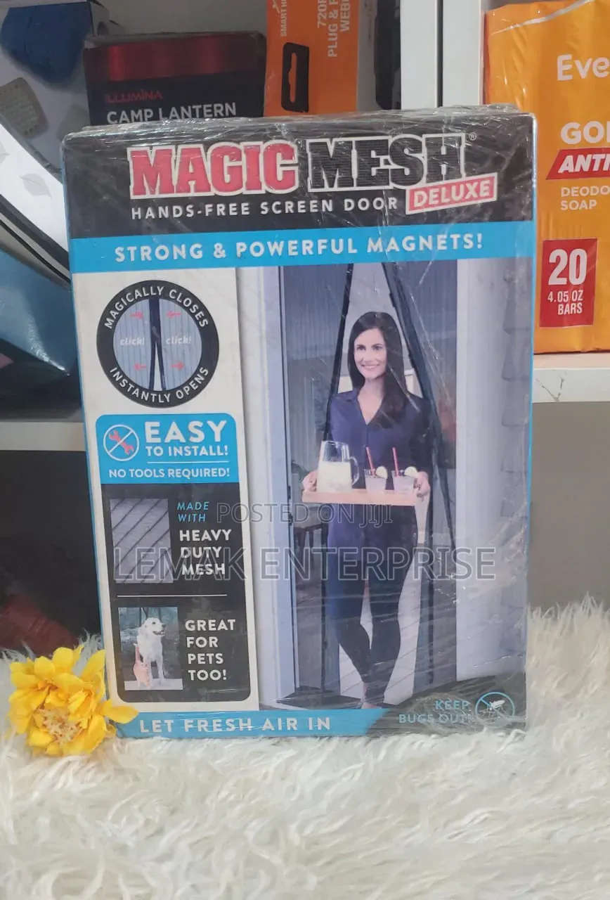 Magic Mesh Deluxe Hands-Free Screen Door. From USA