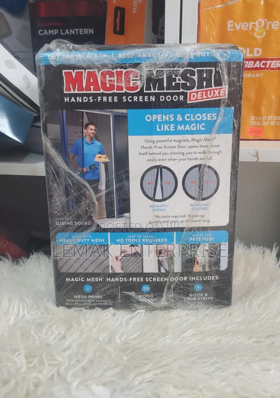Magic Mesh Deluxe Hands-Free Screen Door. From USA