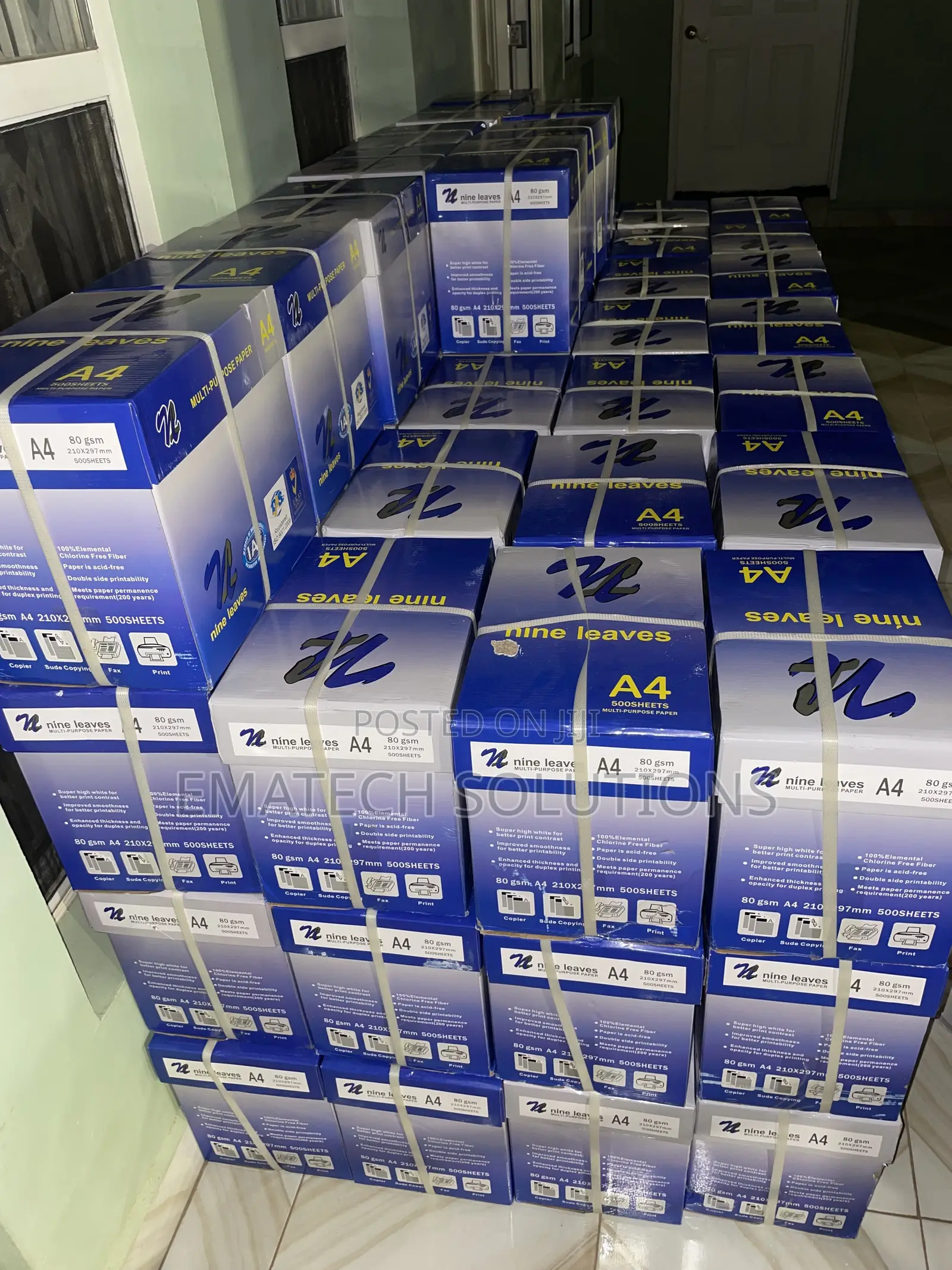 Nine Leaves A4 Photocopy Paper – 80gsm | 500 Sheets