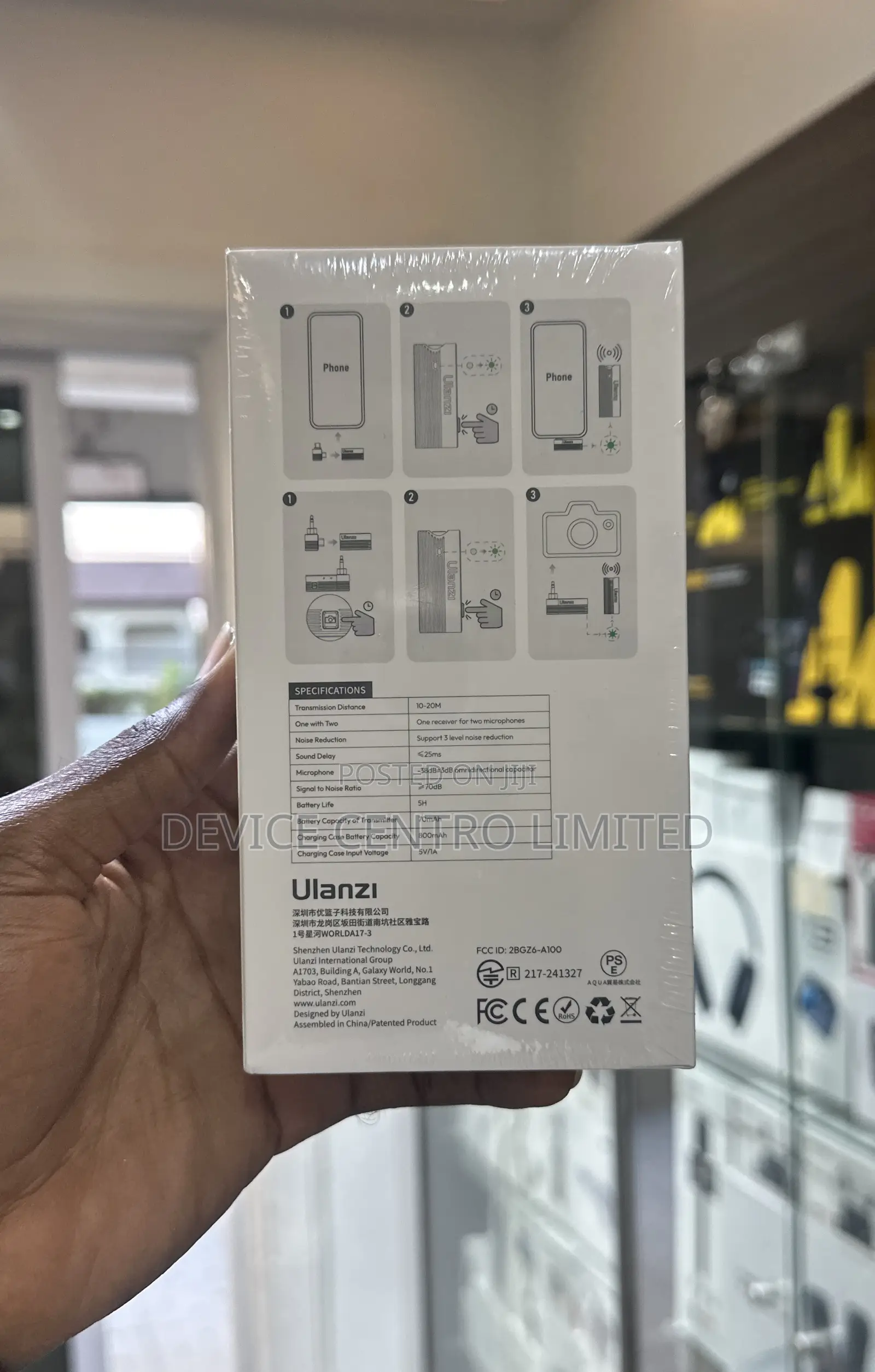 Ulanzi A100 Wireless Lavalier Microphone Type C