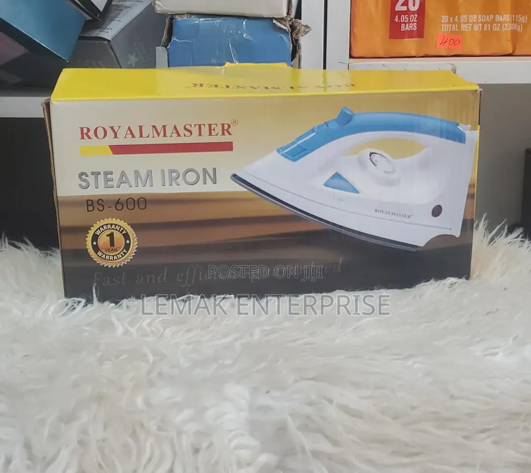 Royalmaster BS-600 Steam Iron, Typically Operating at 1200W