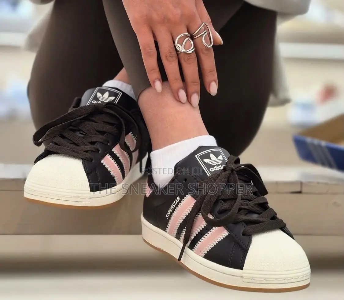 Adidas Superstar II - Core Black / Clear Pink / Cream White
