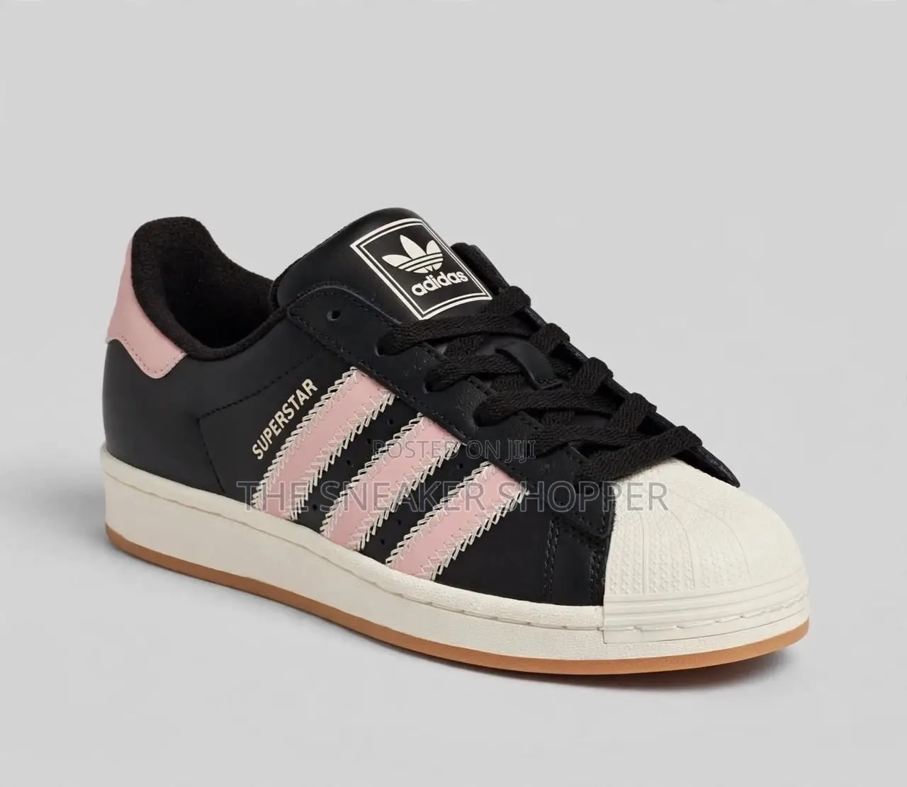 Adidas Superstar II - Core Black / Clear Pink / Cream White