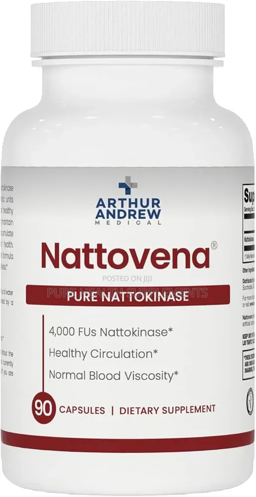 Nattovena Pure Nattokinase, Blood Pressure, (4,000 FU Per Cap) 90 Caps