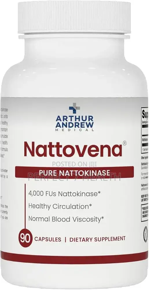 Nattovena Pure Nattokinase, Blood Pressure, (4,000 FU Per Cap) 90 Caps