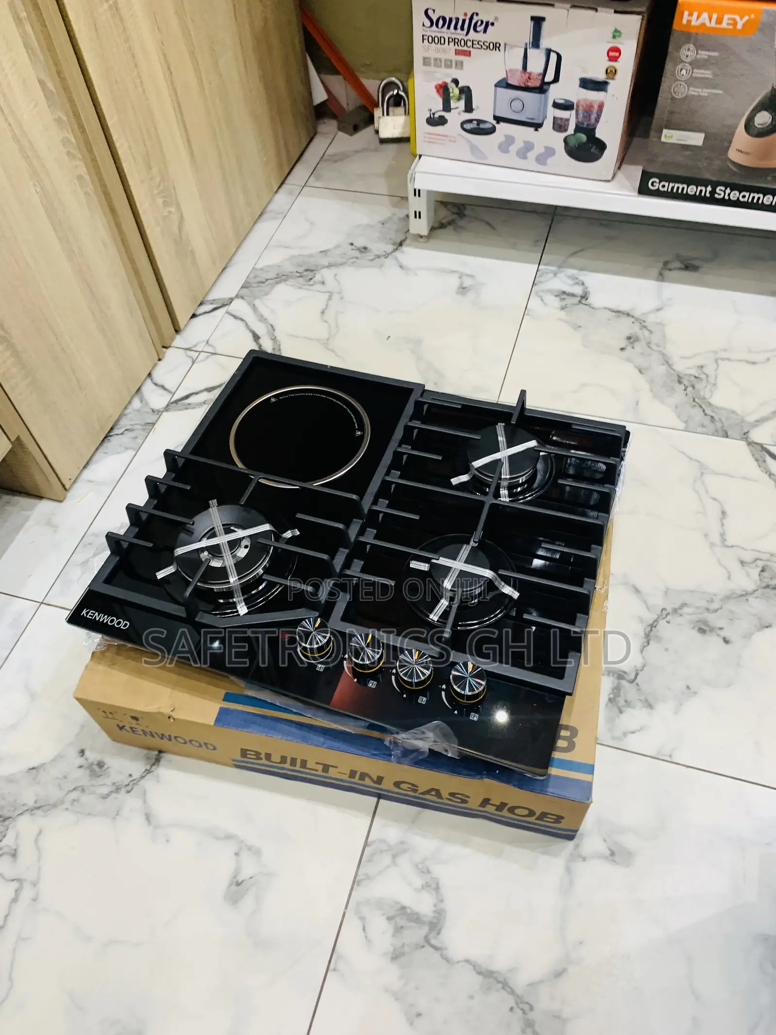 Newly Virtual * Inbuilt Kenwood 3 Gas 1 Electric 60cm Hob