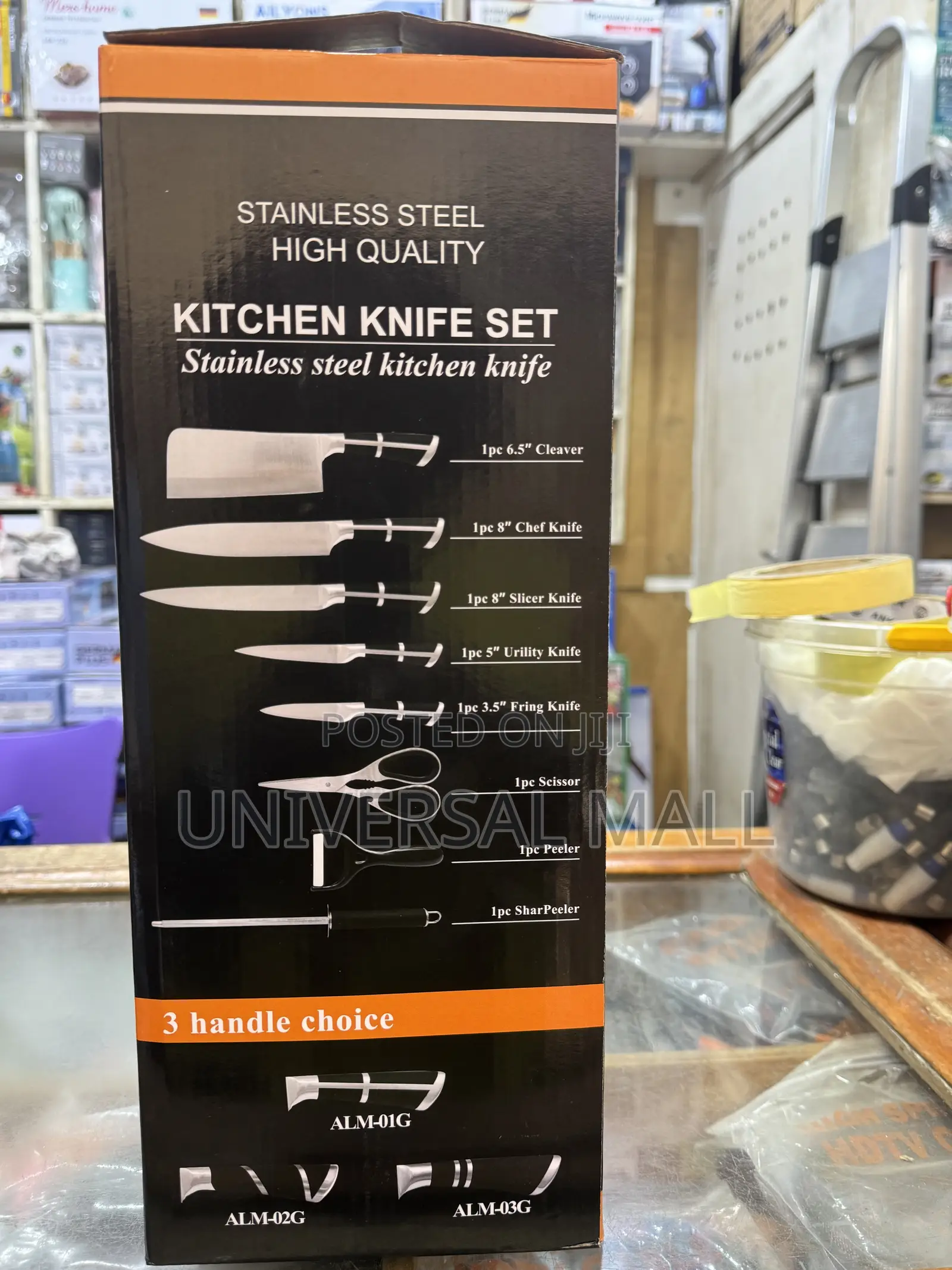 Stainless Steel High Quality Knife Set (9 Pcs)