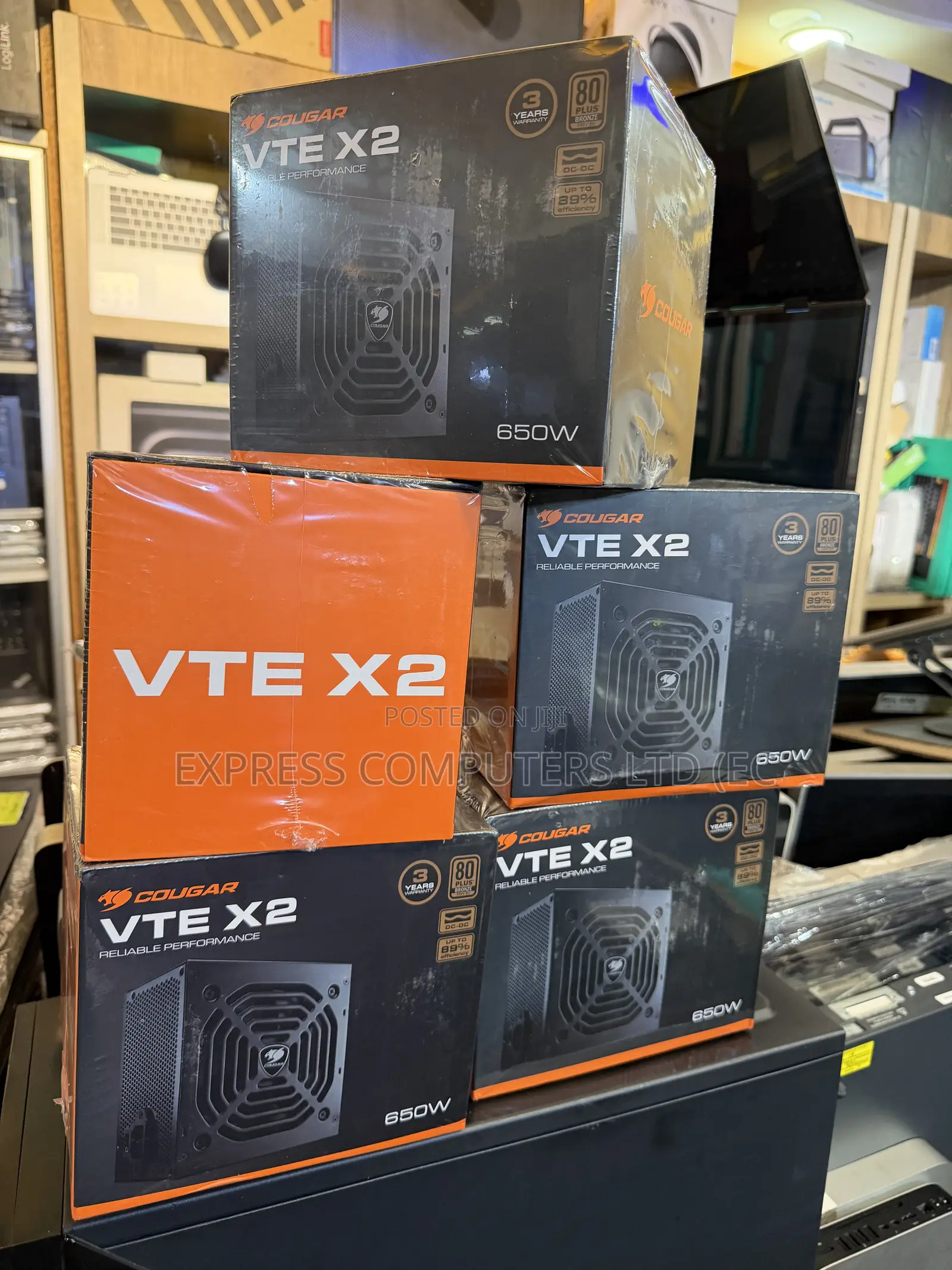 COUGAR 650w Gaming Power Supply 80plus BRONZE Efficiency Certified
