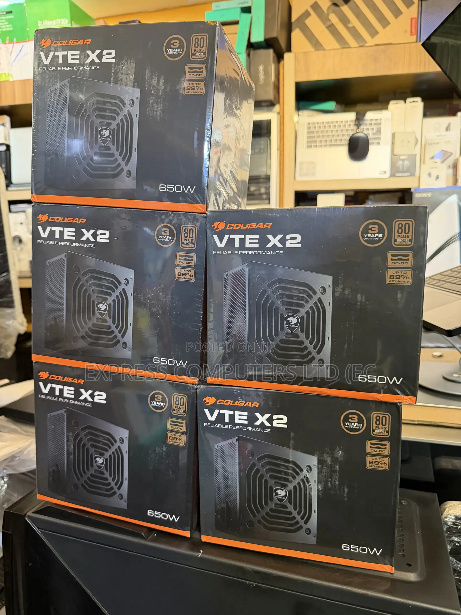 COUGAR 650w Gaming Power Supply 80plus BRONZE Efficiency Certified