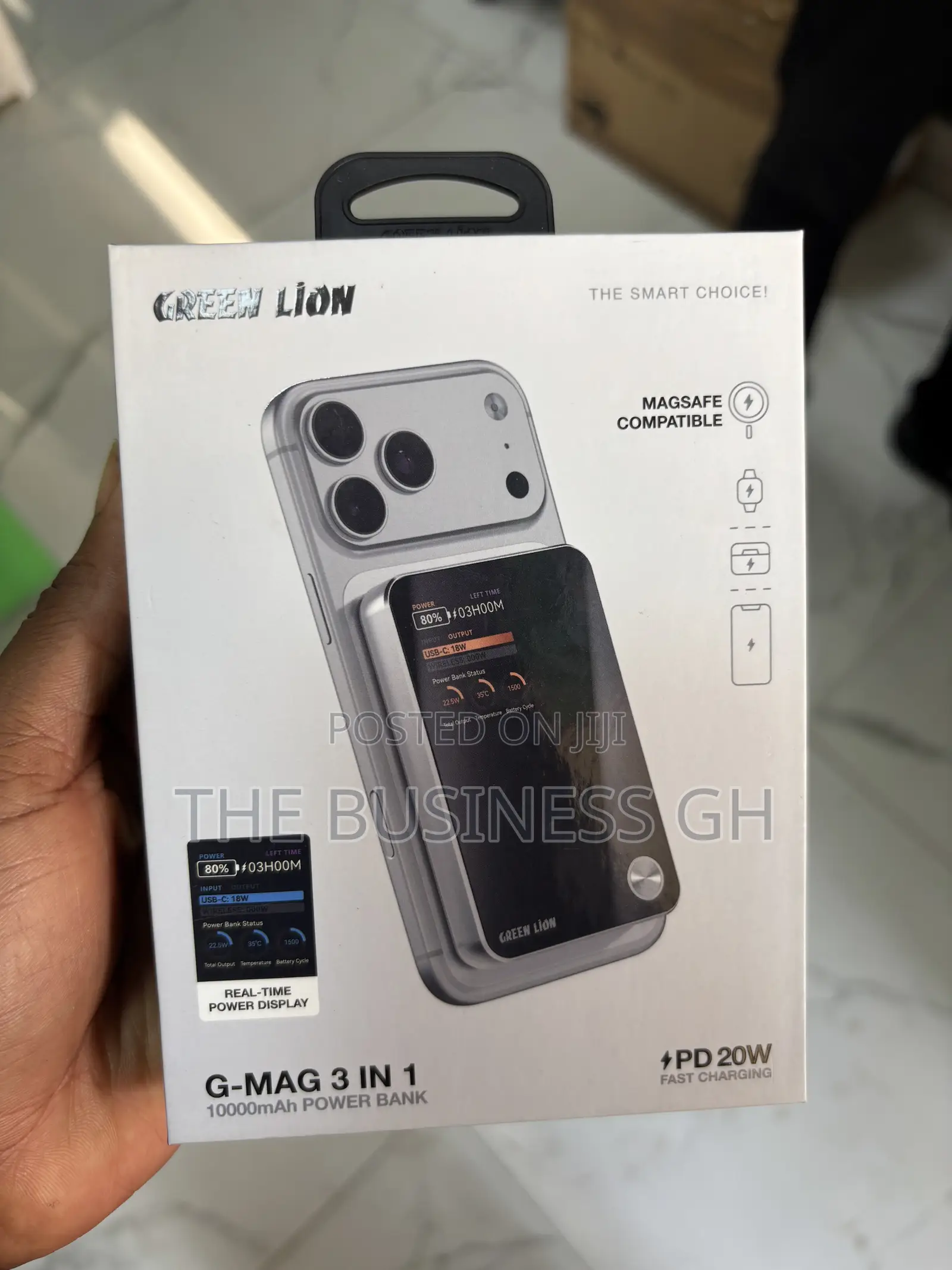 Green Lion 10,000 mAh Wireless Powerbank