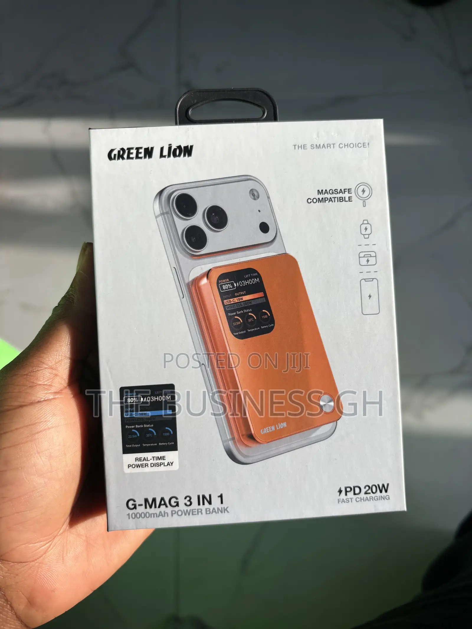 Green Lion 10,000 mAh Wireless Powerbank