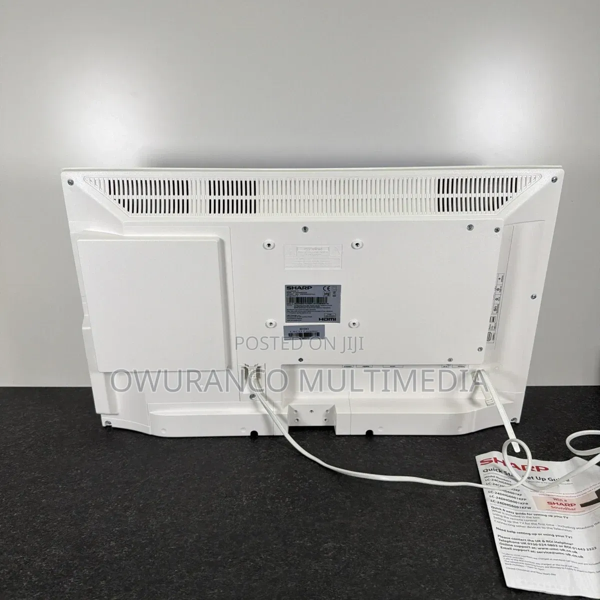 Sharp Aquos 24" T2 , S2 Hd Led Digital Satellite, Model Lc-24che4012ew