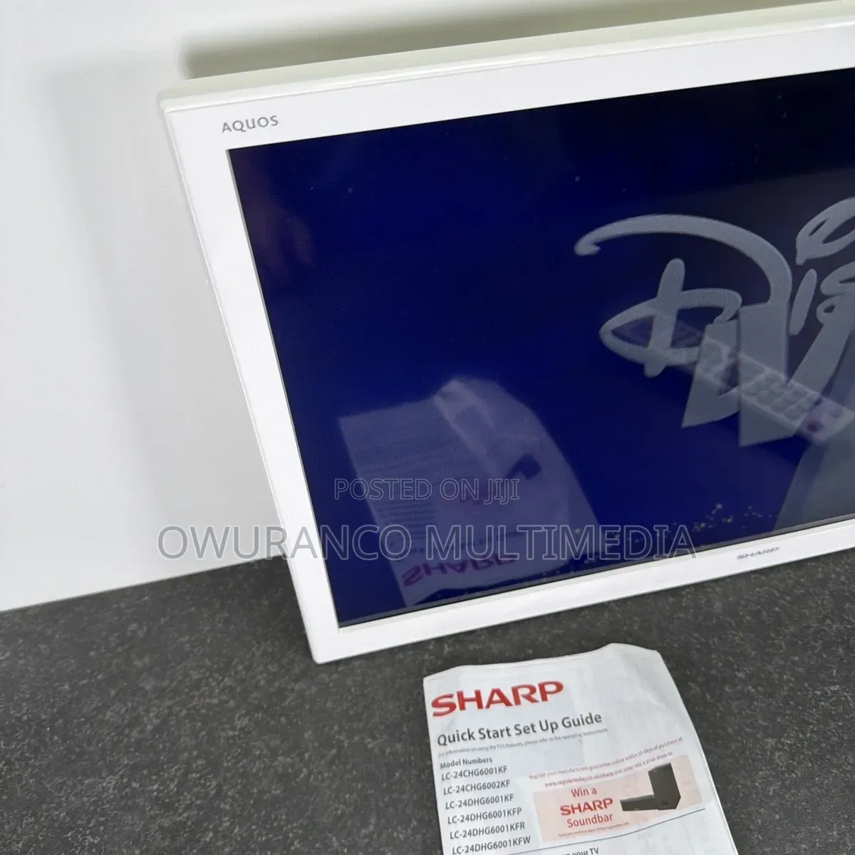 Sharp Aquos 24" T2 , S2 Hd Led Digital Satellite, Model Lc-24che4012ew