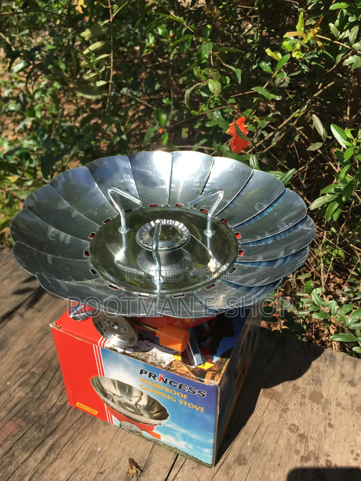 Wind Proof Camping Stove With 2 Gas Refills