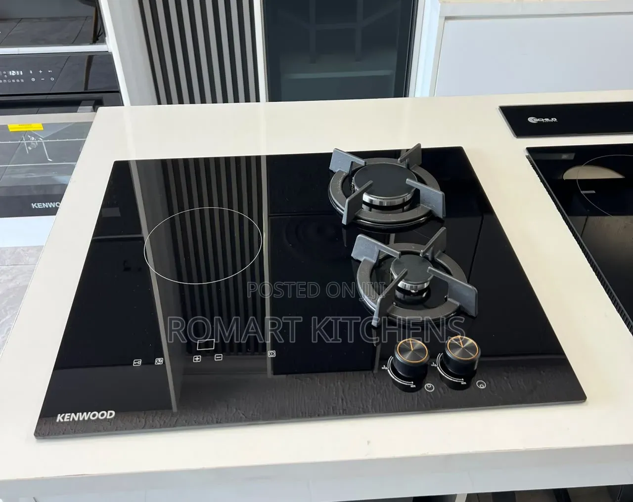 Kenwood 60cm Inbuilt Gas and Electric Combination Cooktop.