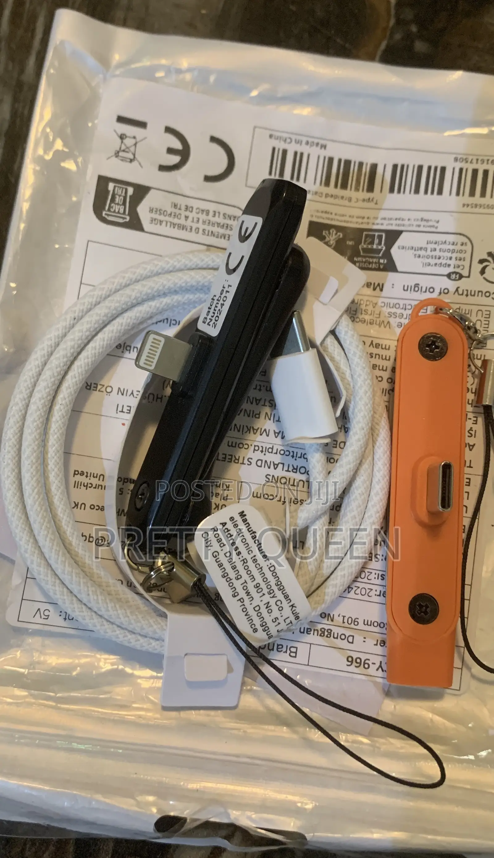 Original Fast Type C iPhone Cable Charger With Adapter