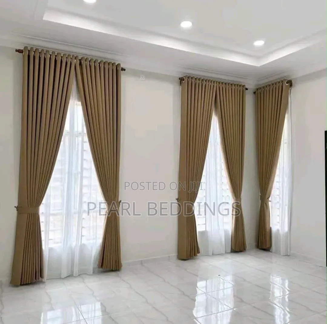 High Quality Modern Luxurious 10ft H Total Blackout Textured Curtains