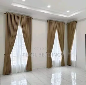 High Quality Modern Luxurious 10ft H Total Blackout Textured Curtains