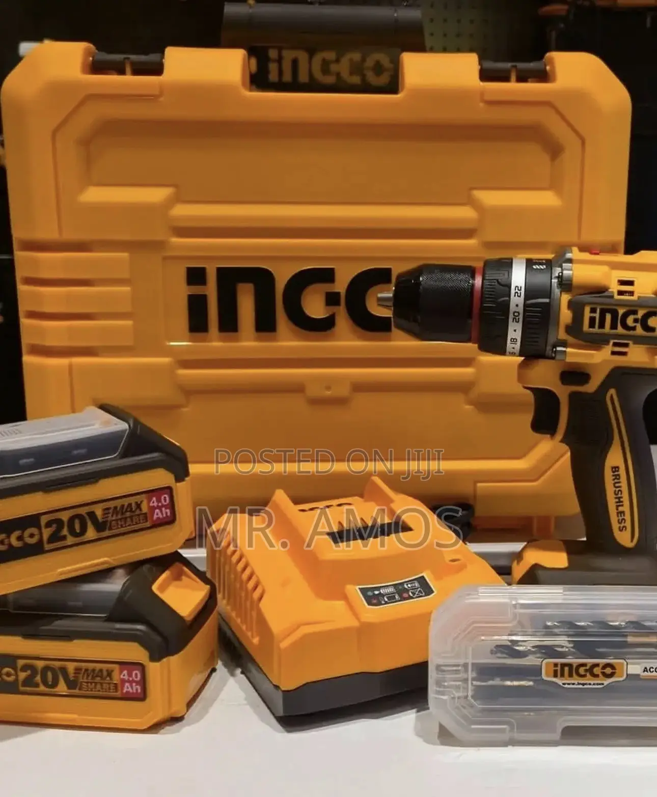 96nm BL Cordless Impact Drill With 2PCs 4.0Ah Batteries - CIDLI209689