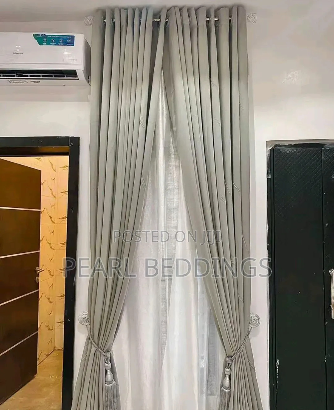 10ft Tall Luxurious Quality Heavy Total Blackout Textured Curtains