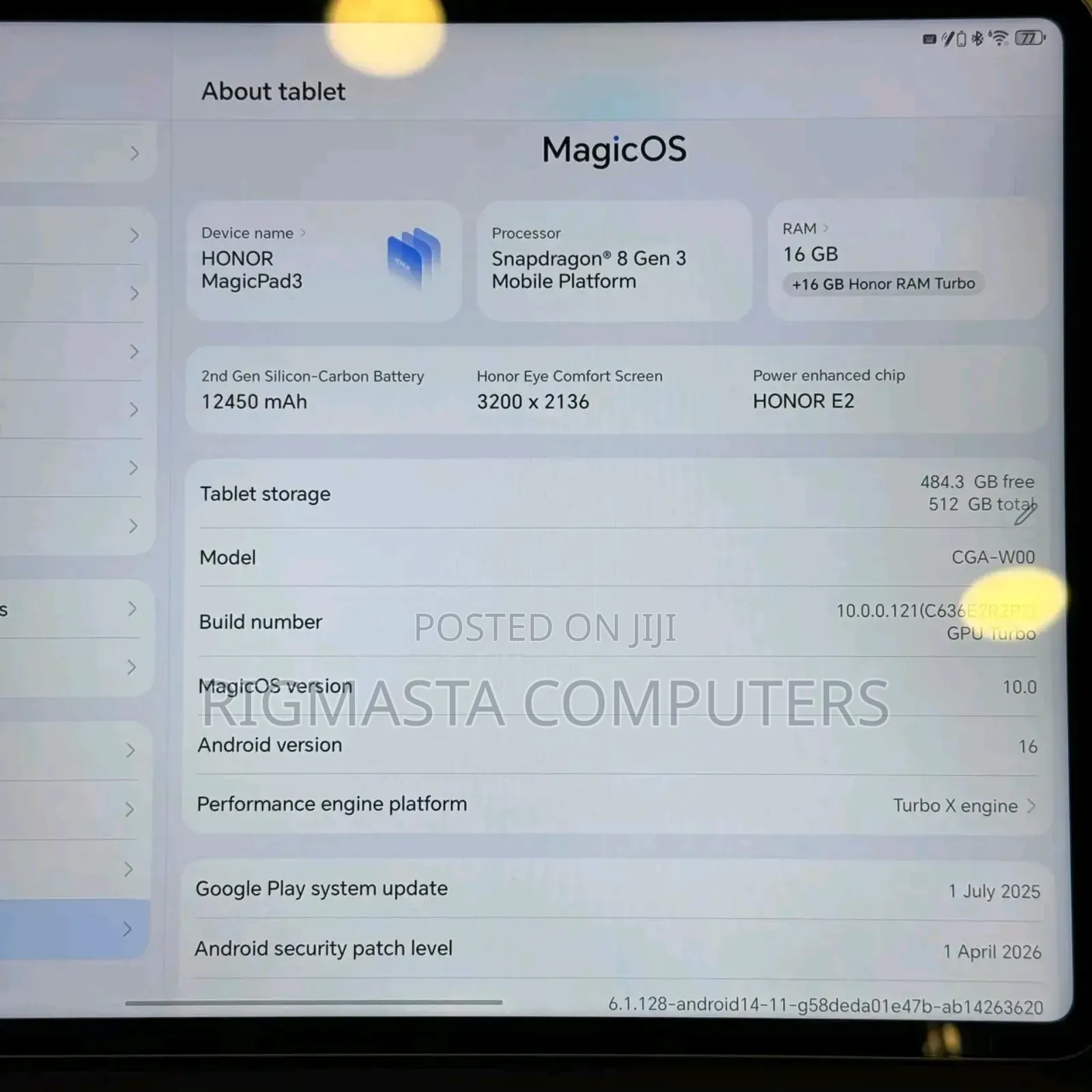 New Honor MagicPad 3 512 GB Gray
