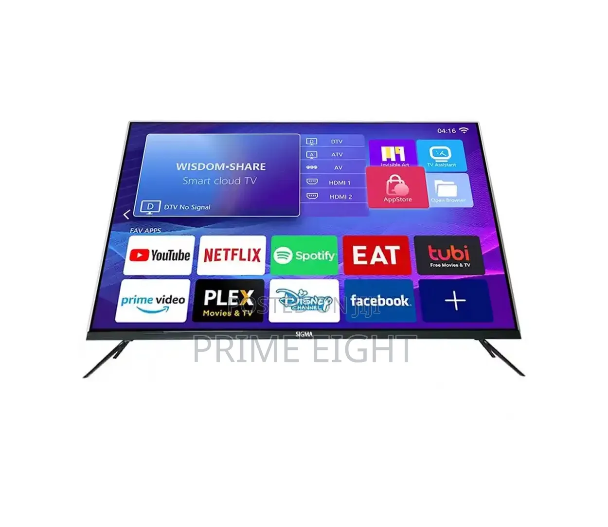 Sigma 43 FHD Smart Android Digital Frameless Satellite TV SIG-K43V6-S