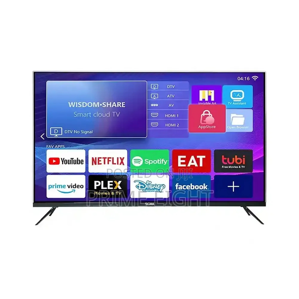 Sigma 43 FHD Smart Android Digital Frameless Satellite TV SIG-K43V6-S