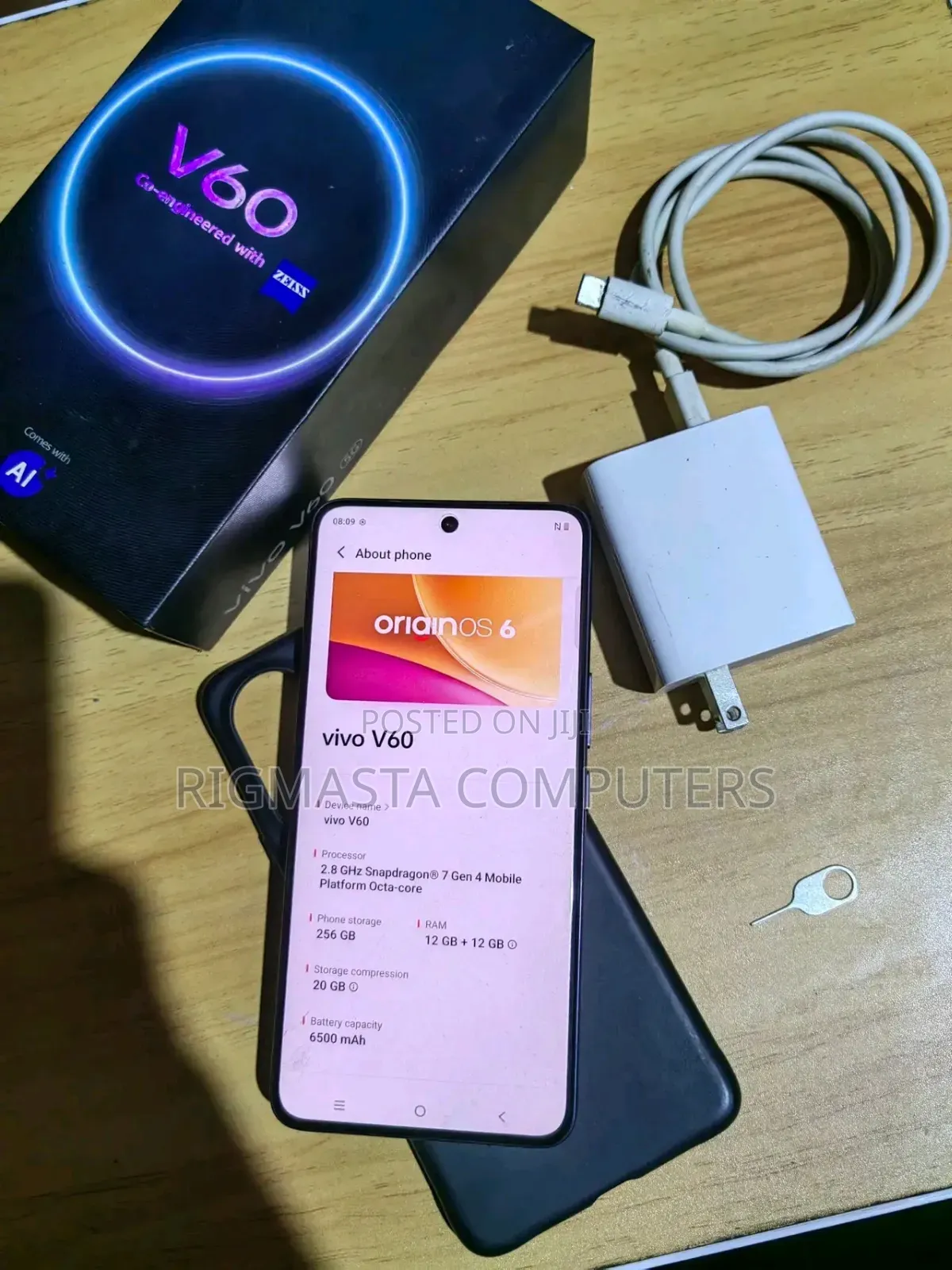 New Vivo V60 256 GB Black