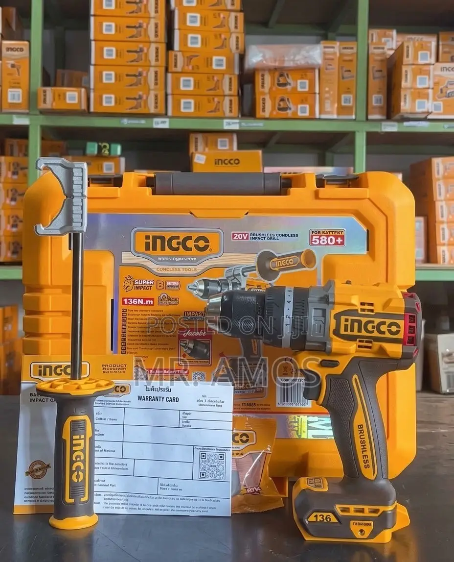 136Nm Cordless BL Impact Drill With 2 × 5.0Ah Batteries - CIDLI201368