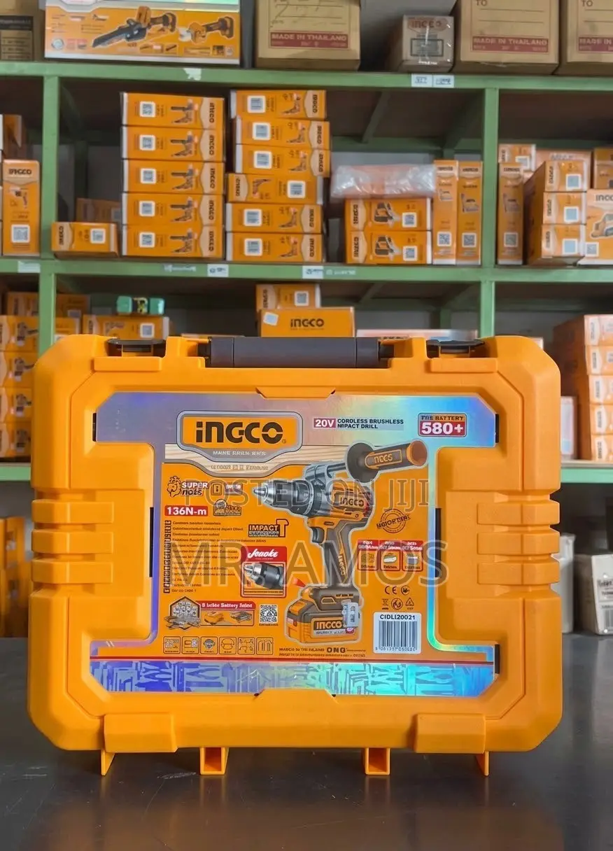 136Nm Cordless BL Impact Drill With 2 × 5.0Ah Batteries - CIDLI201368