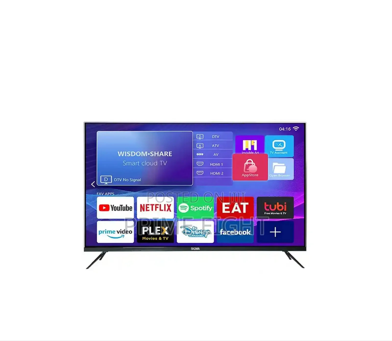 Sigma 65′′ UHD Smart Android Digital Frameless TV