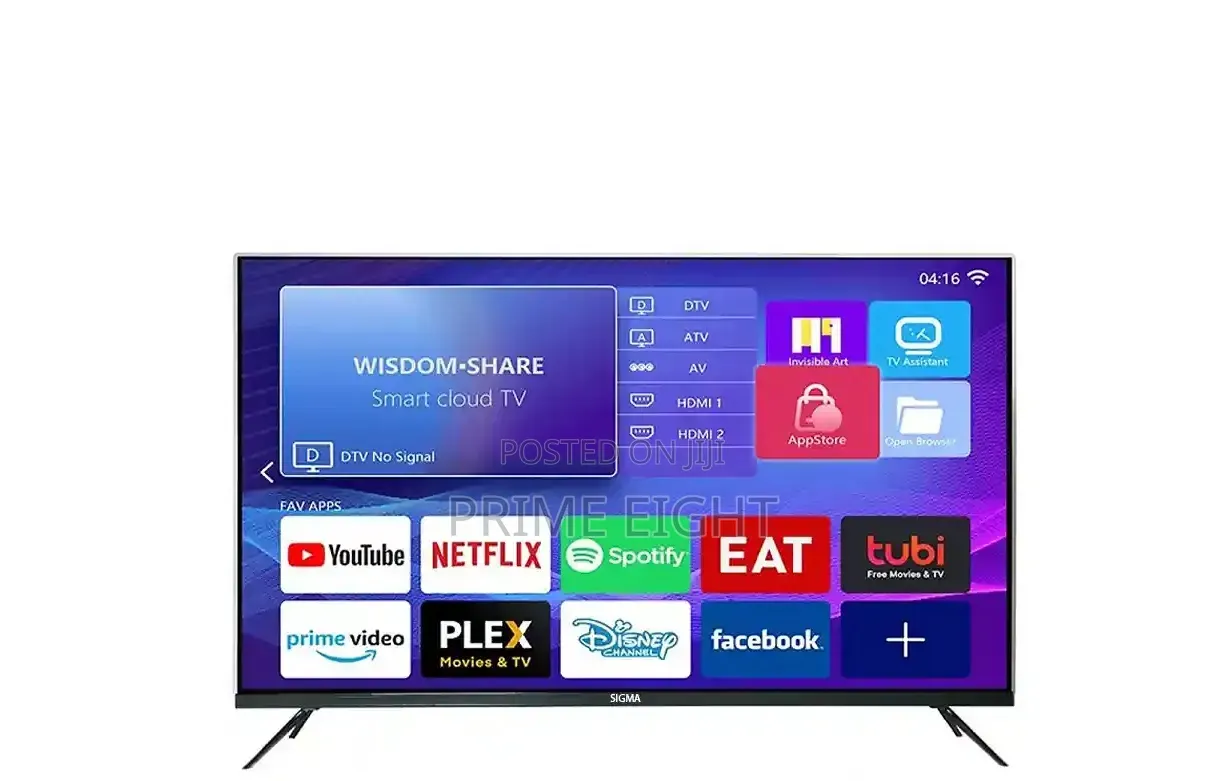 Sigma 50-Inch STV-Kq50v6-S Icast , Frameless Qled Smart TV