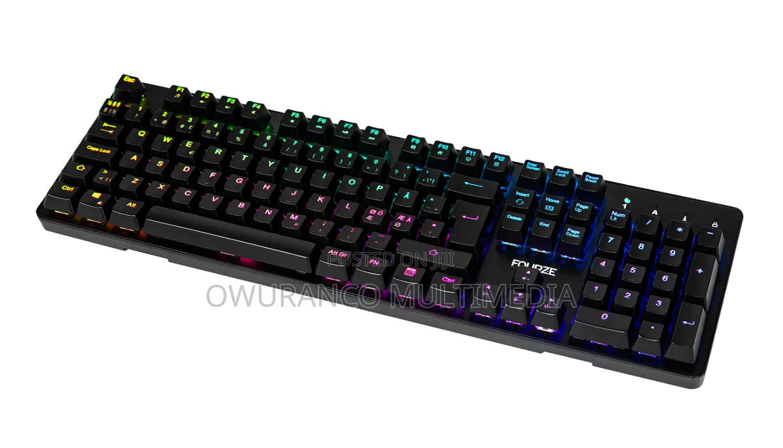 Fourze GK130 FZ-GK130-001 Mechanical Gaming Keyboard -RGB Red Switch