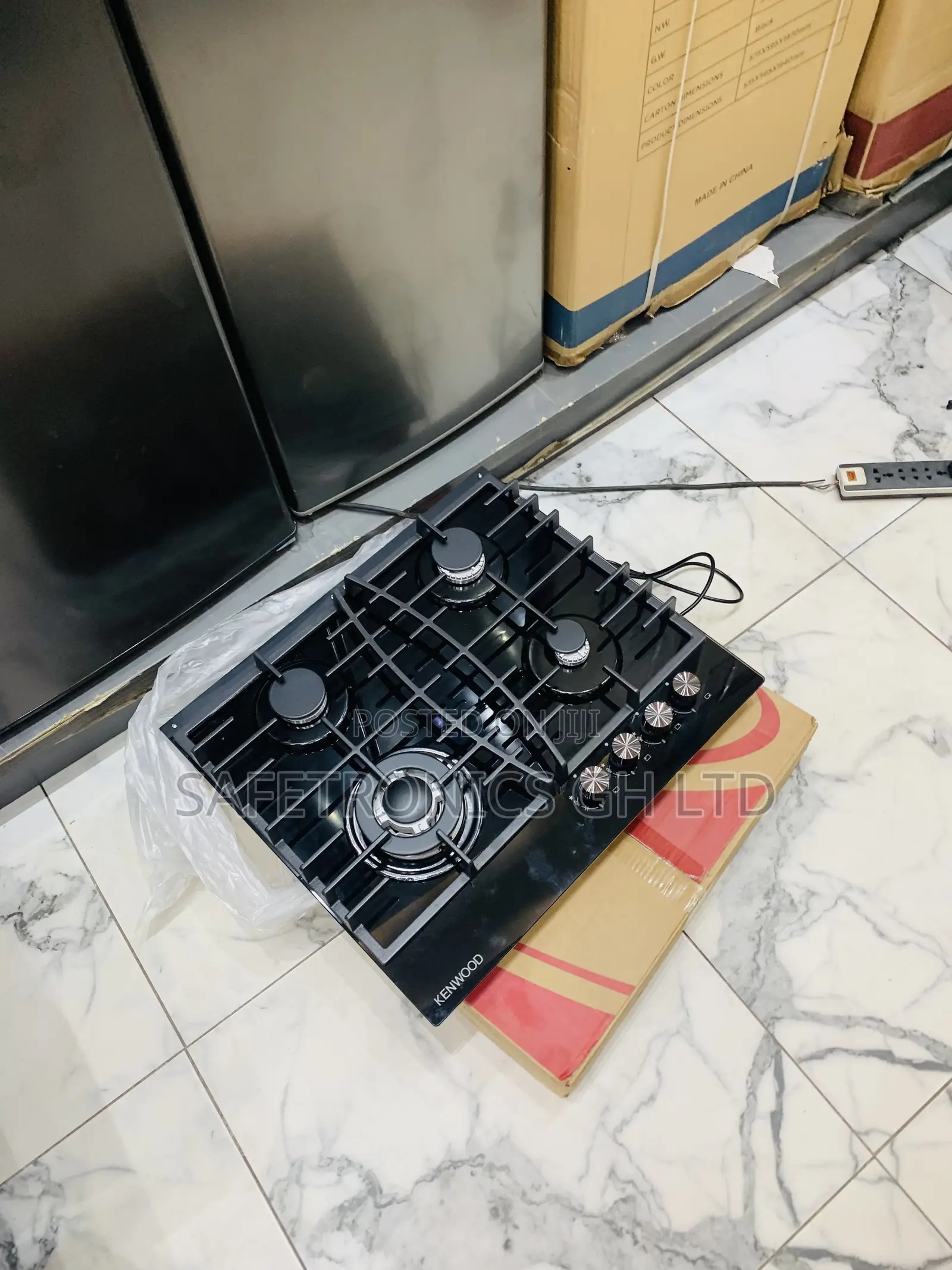 Get Accurate < Kenwood 4 Gas Hob Inbuilt Black