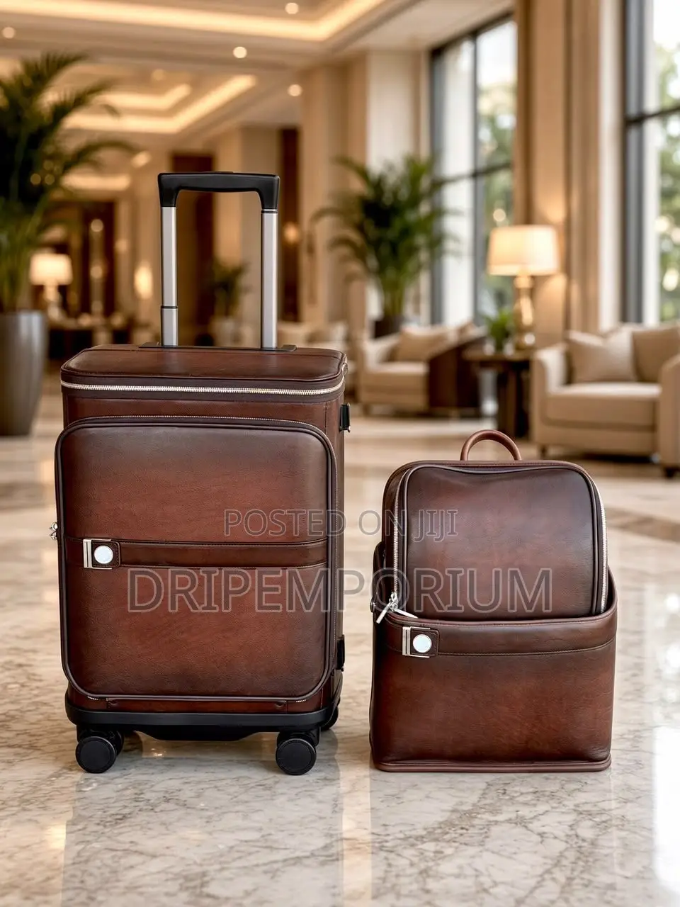 Luxury Leather Travel Set