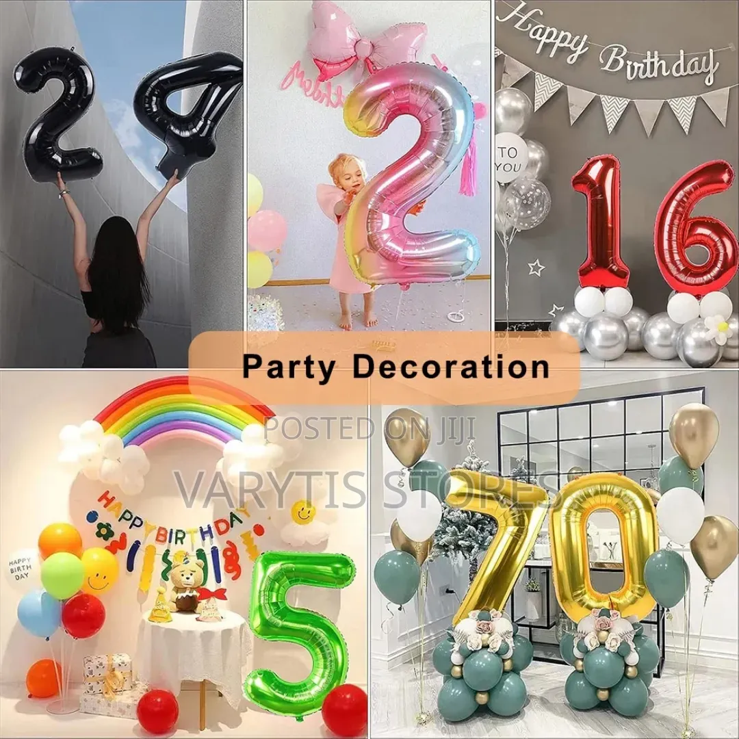 Number Balloons for Your Beautiful Occasions